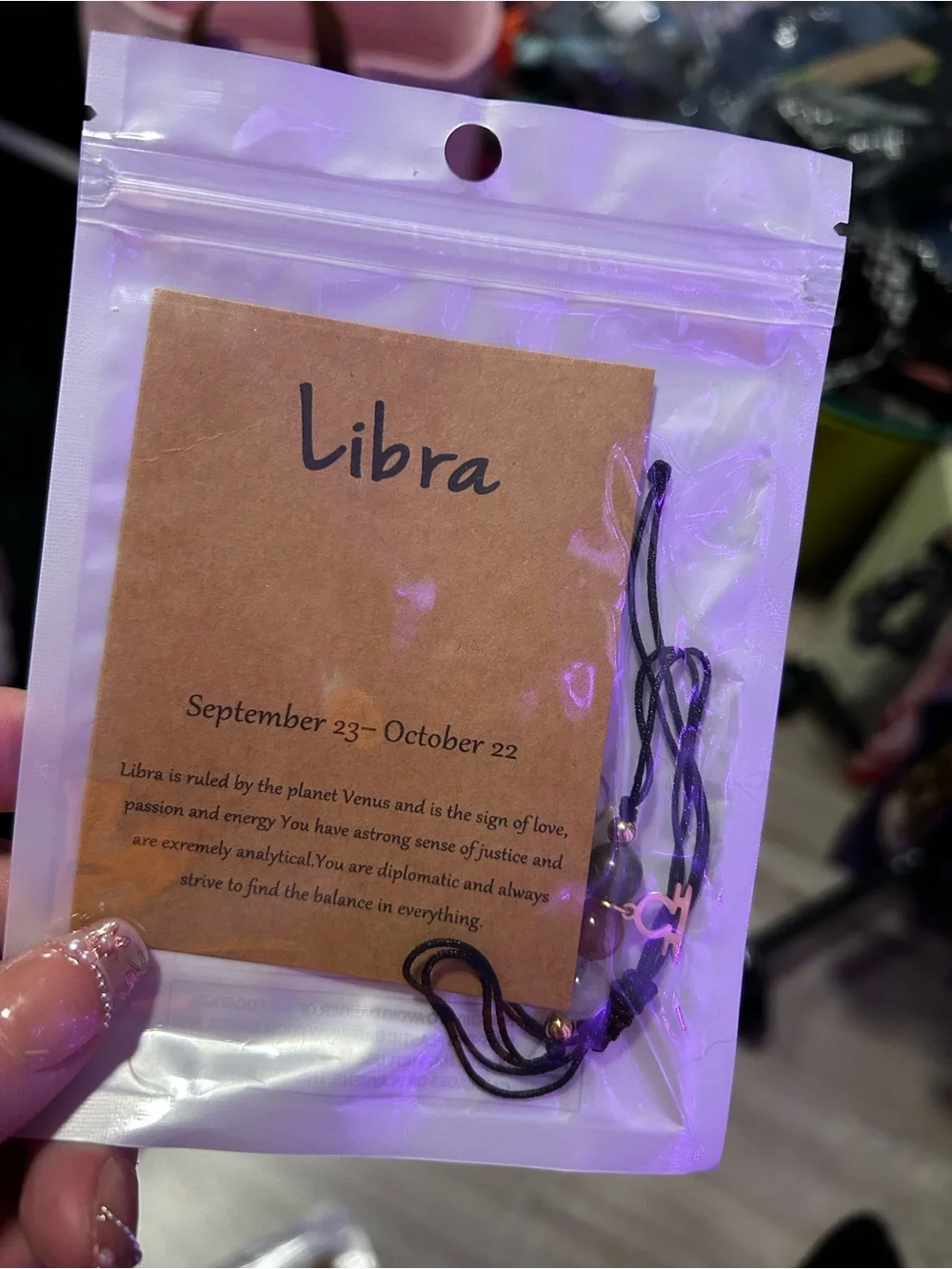 Black Zodiac Cord Bracelet Unbranded